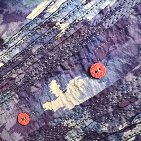 Coldwater Creek royal blue crinkle rayon tunic 1X - Picture 14 of 14